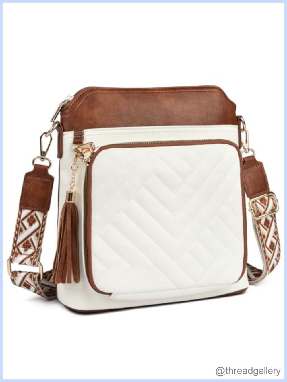 MYHOZEE Anti-Theft Crossbody Purse Vegan Leather RFID Built-in Wallet Medium